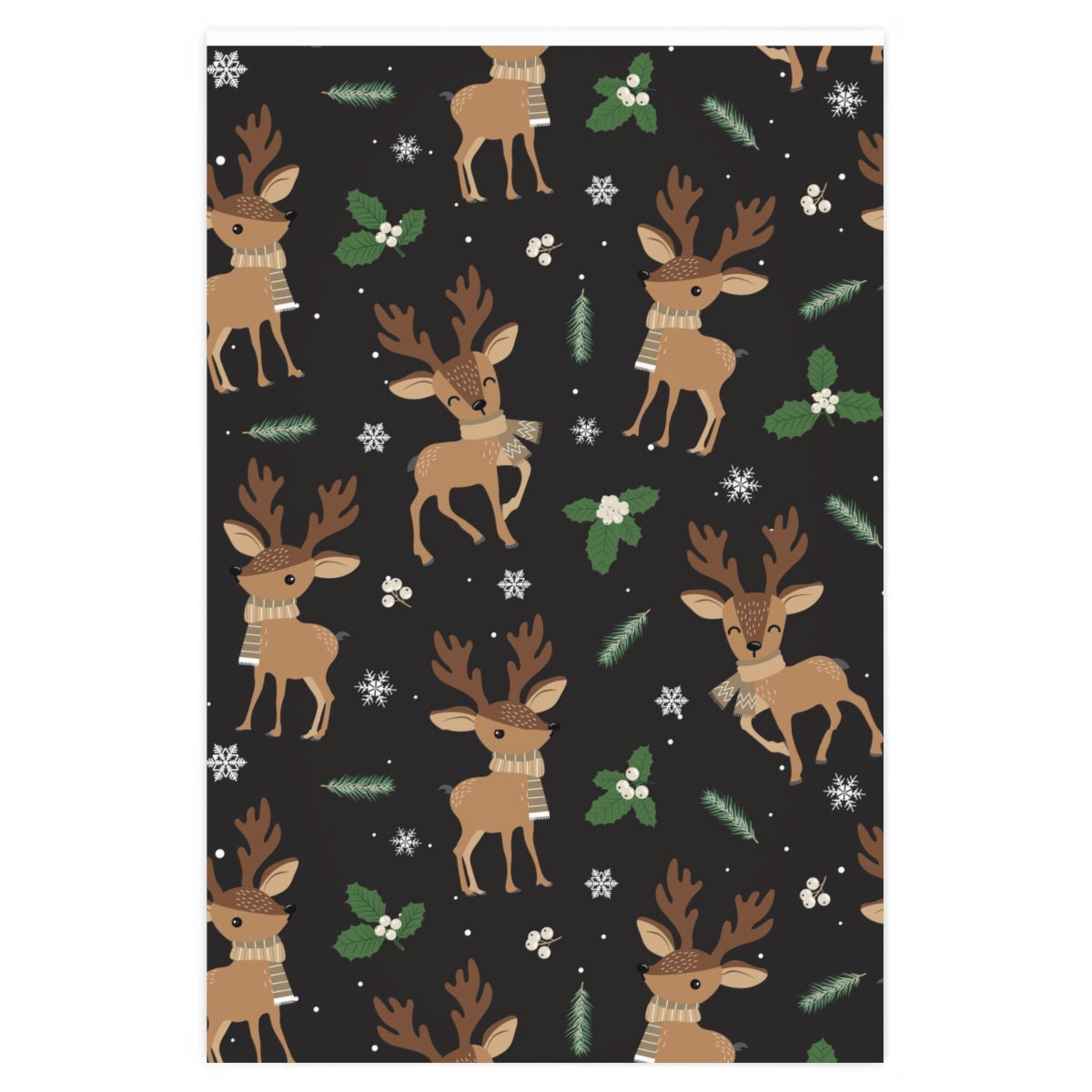Christmas Bambi Wrapping Paper, Baby Reindeer