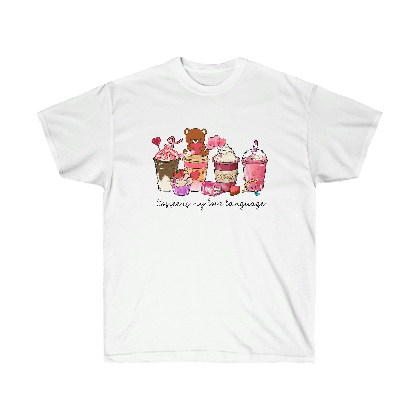 Coffee is my love language Unisex Ultra Cotton Tee