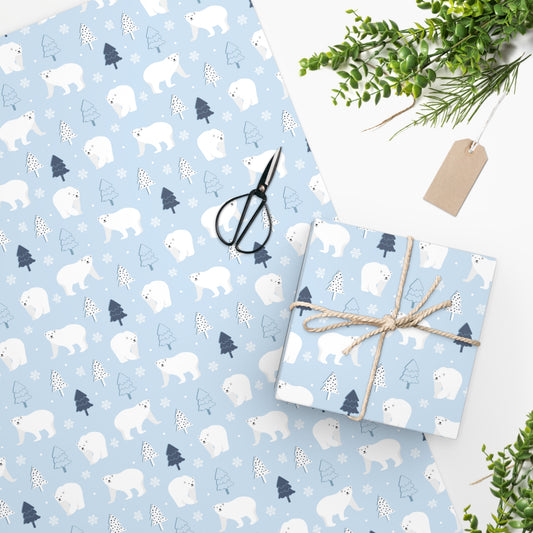 Christmas Polar Bear Wrapping Paper