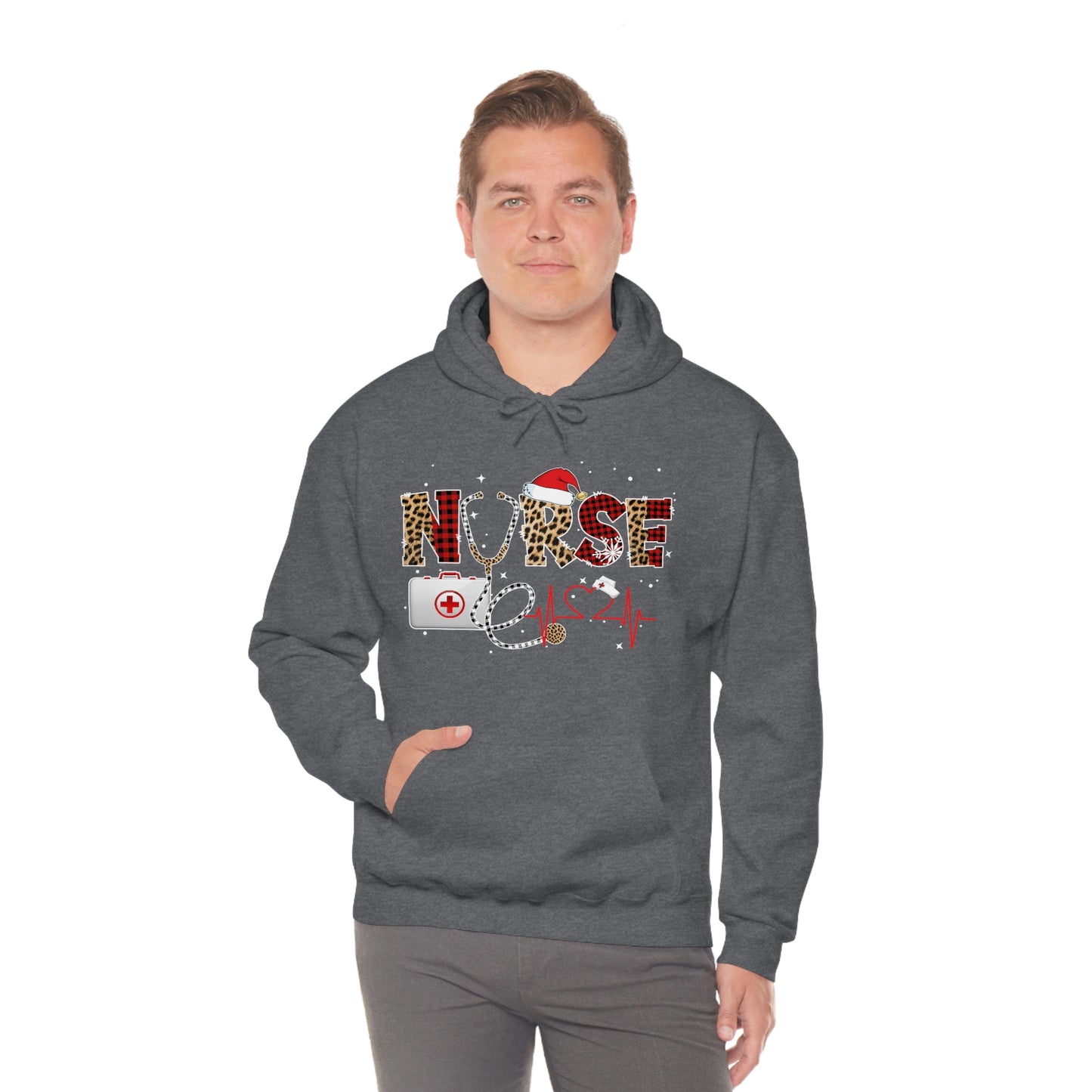 Holiday Nurse Unisex Heavy Blend Hooded Sweatshirt