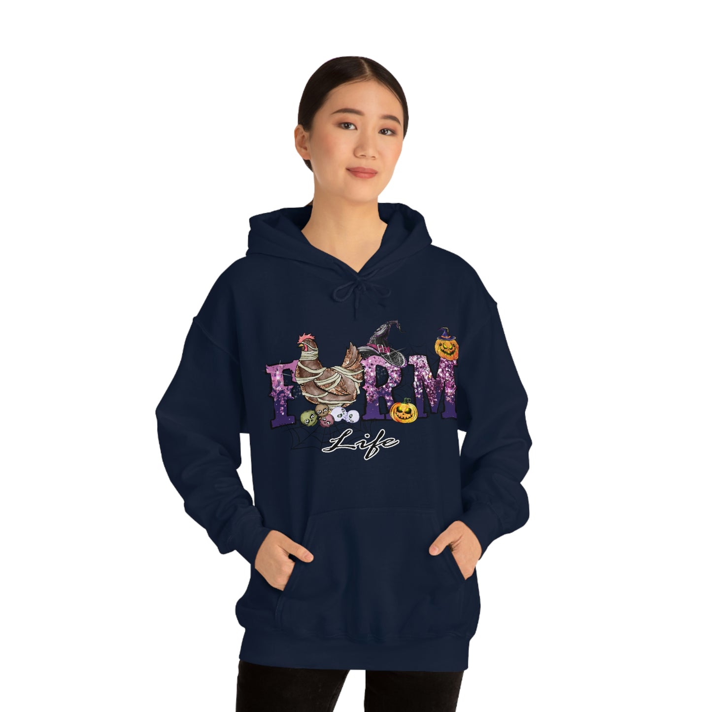 Halloween Farm Life Unisex Heavy Blend Hooded Sweatshirt