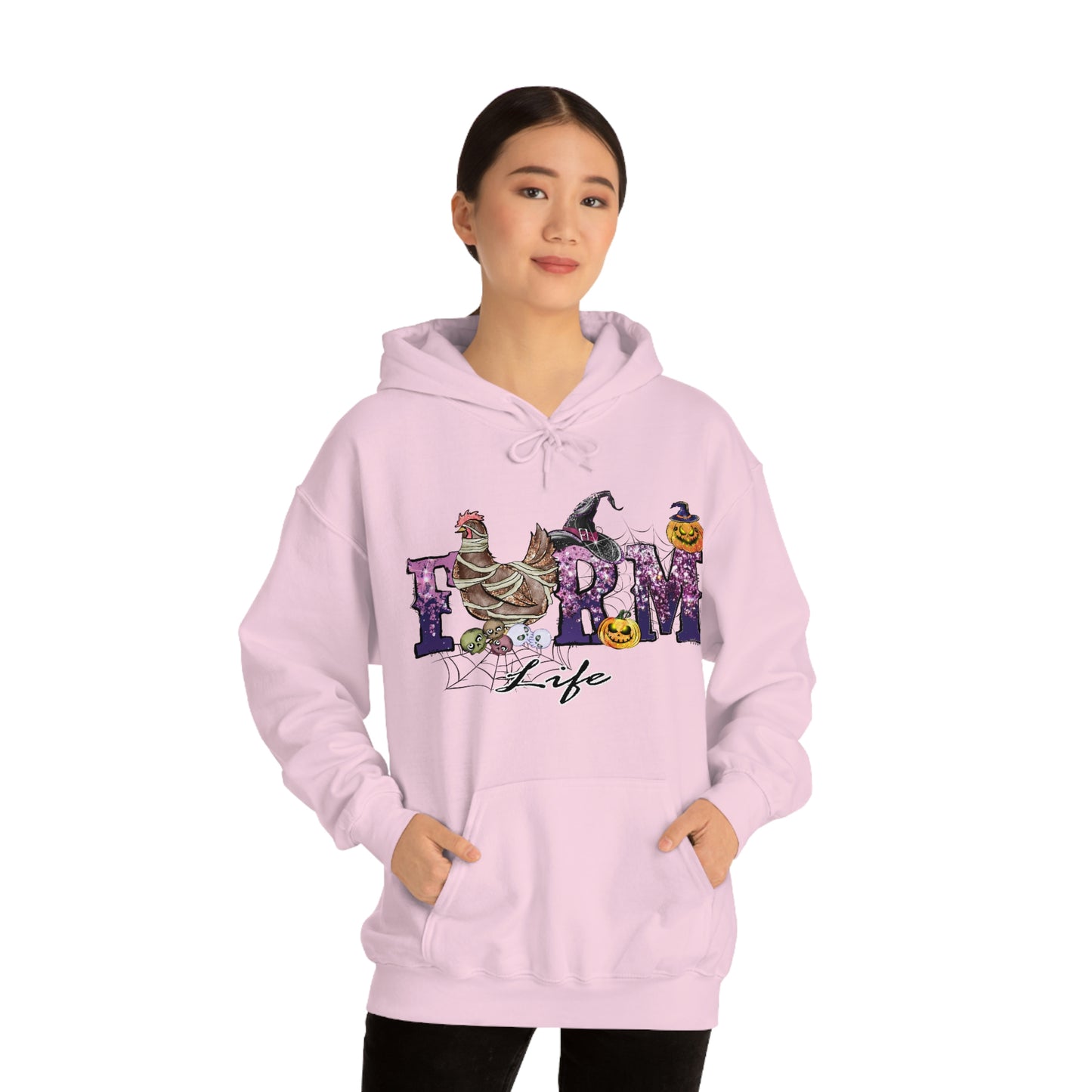 Halloween Farm Life Unisex Heavy Blend Hooded Sweatshirt