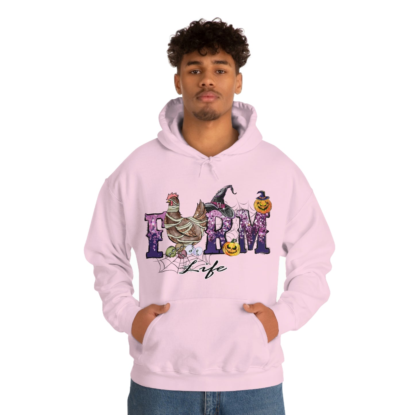 Halloween Farm Life Unisex Heavy Blend Hooded Sweatshirt