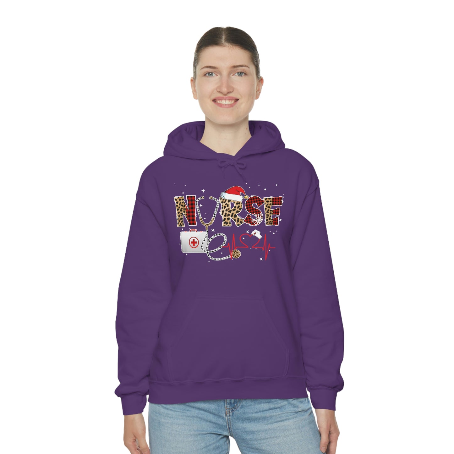 Holiday Nurse Unisex Heavy Blend Hooded Sweatshirt