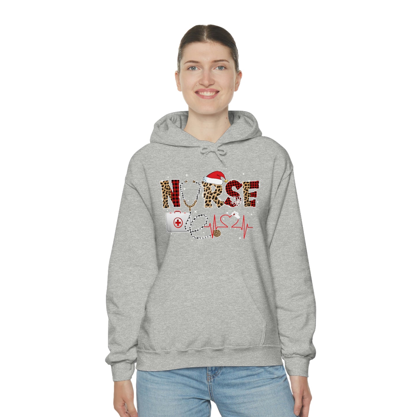 Holiday Nurse Unisex Heavy Blend Hooded Sweatshirt