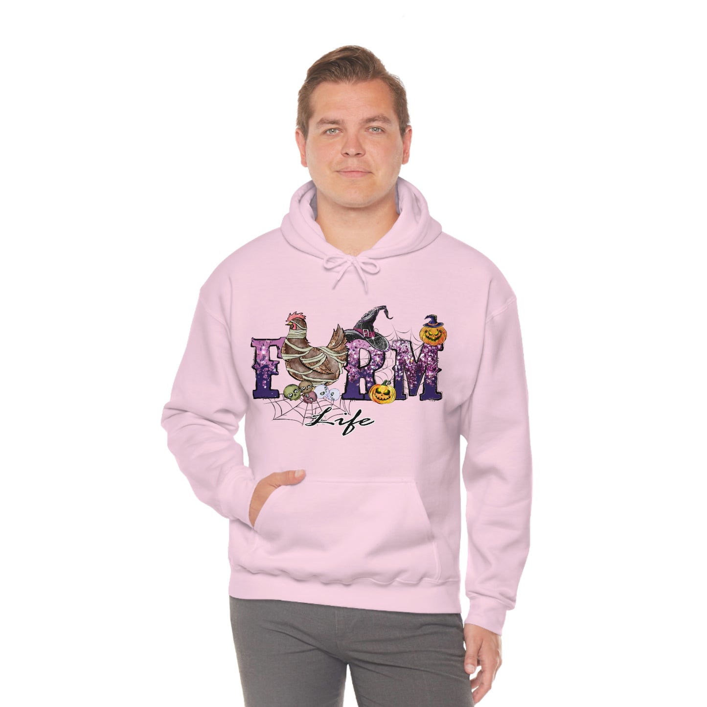 Halloween Farm Life Unisex Heavy Blend Hooded Sweatshirt