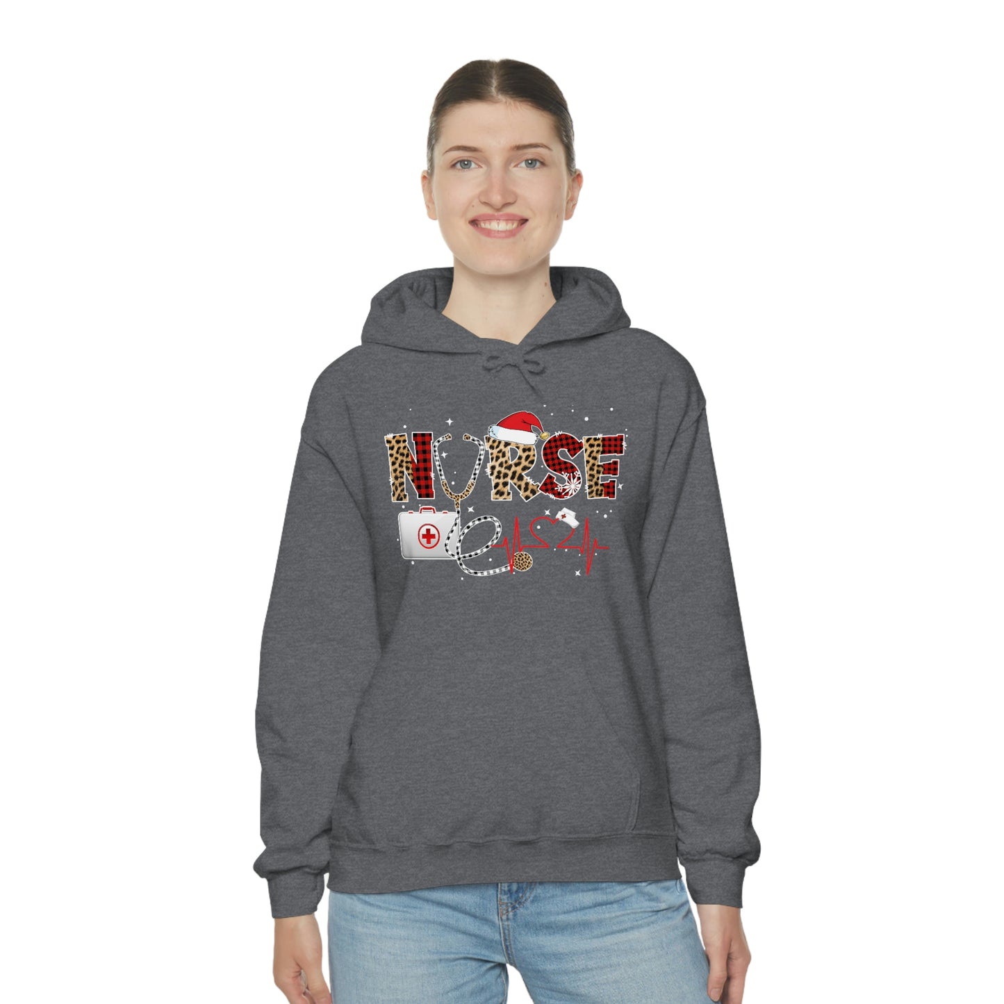 Holiday Nurse Unisex Heavy Blend Hooded Sweatshirt