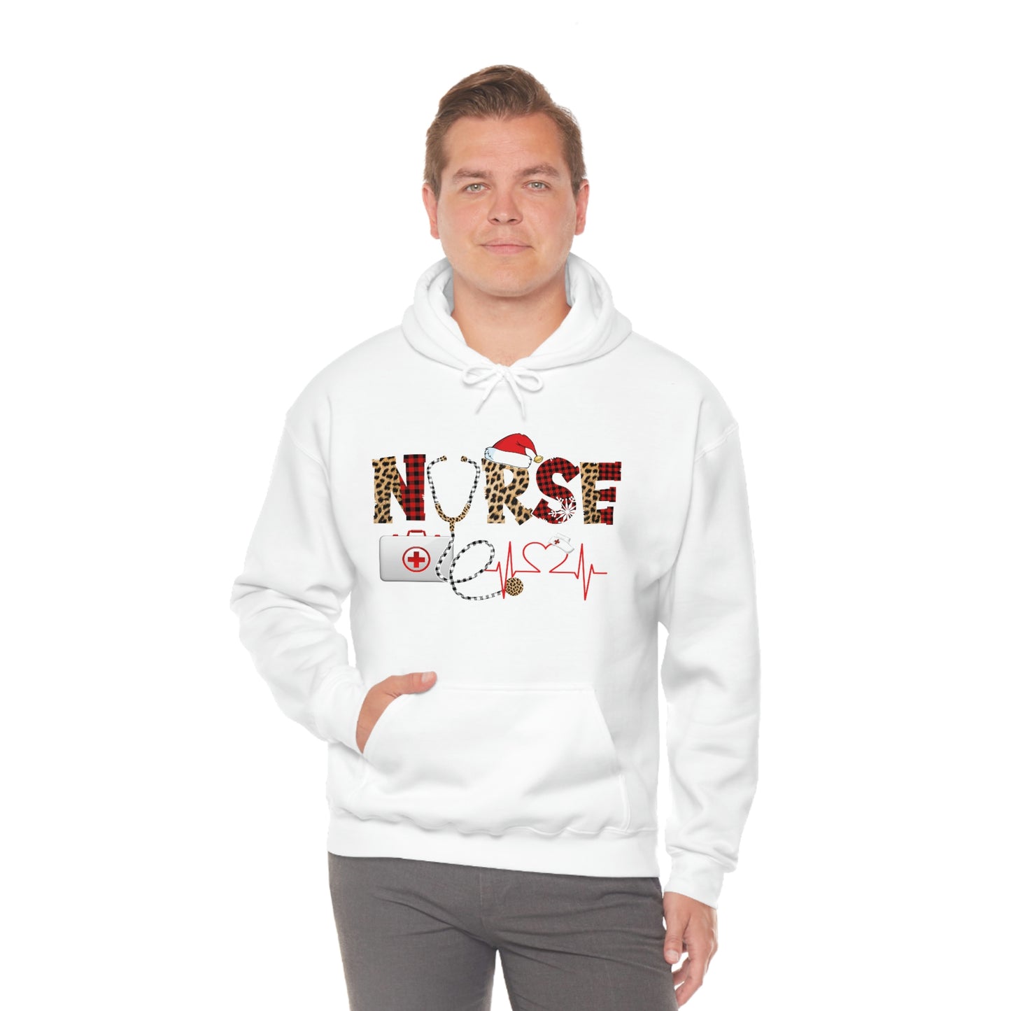 Holiday Nurse Unisex Heavy Blend Hooded Sweatshirt