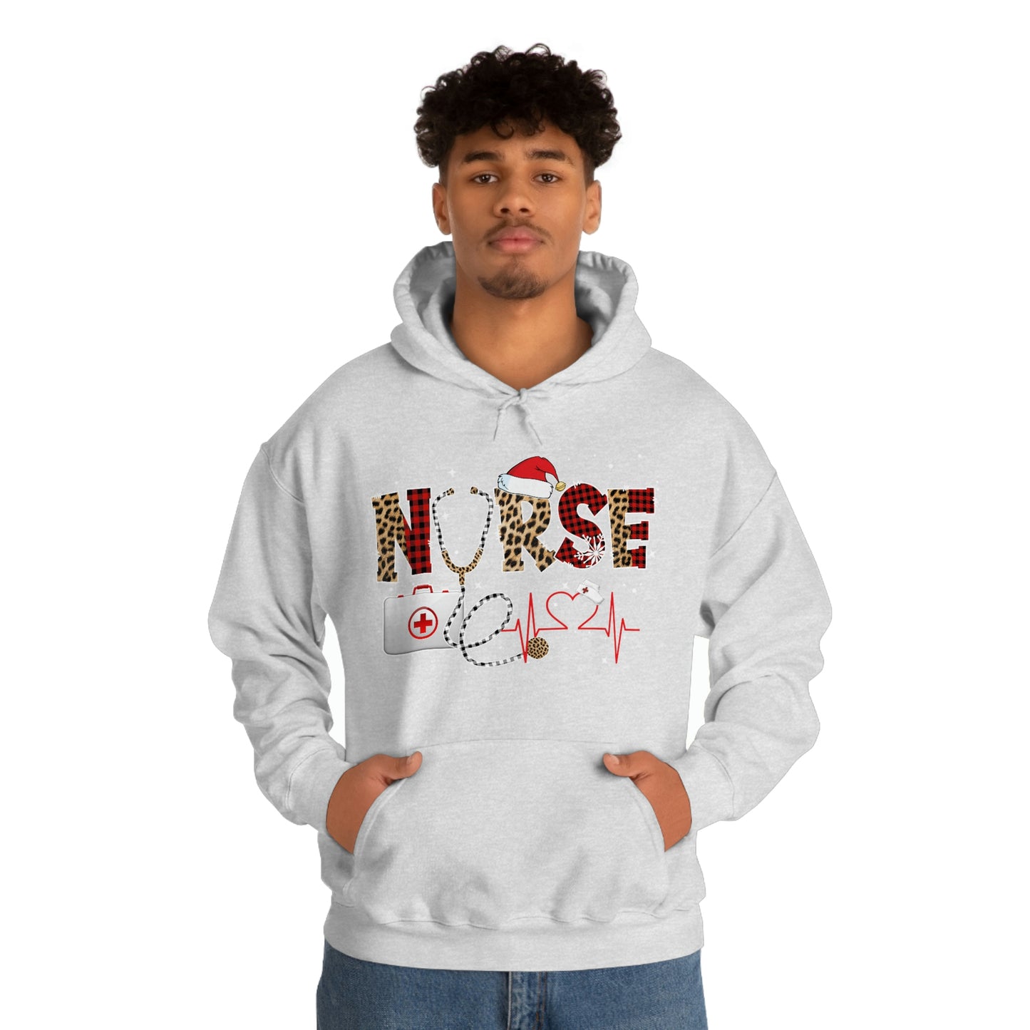 Holiday Nurse Unisex Heavy Blend Hooded Sweatshirt