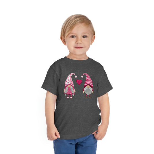 Valentine Gnomes Toddler Short Sleeve Tee