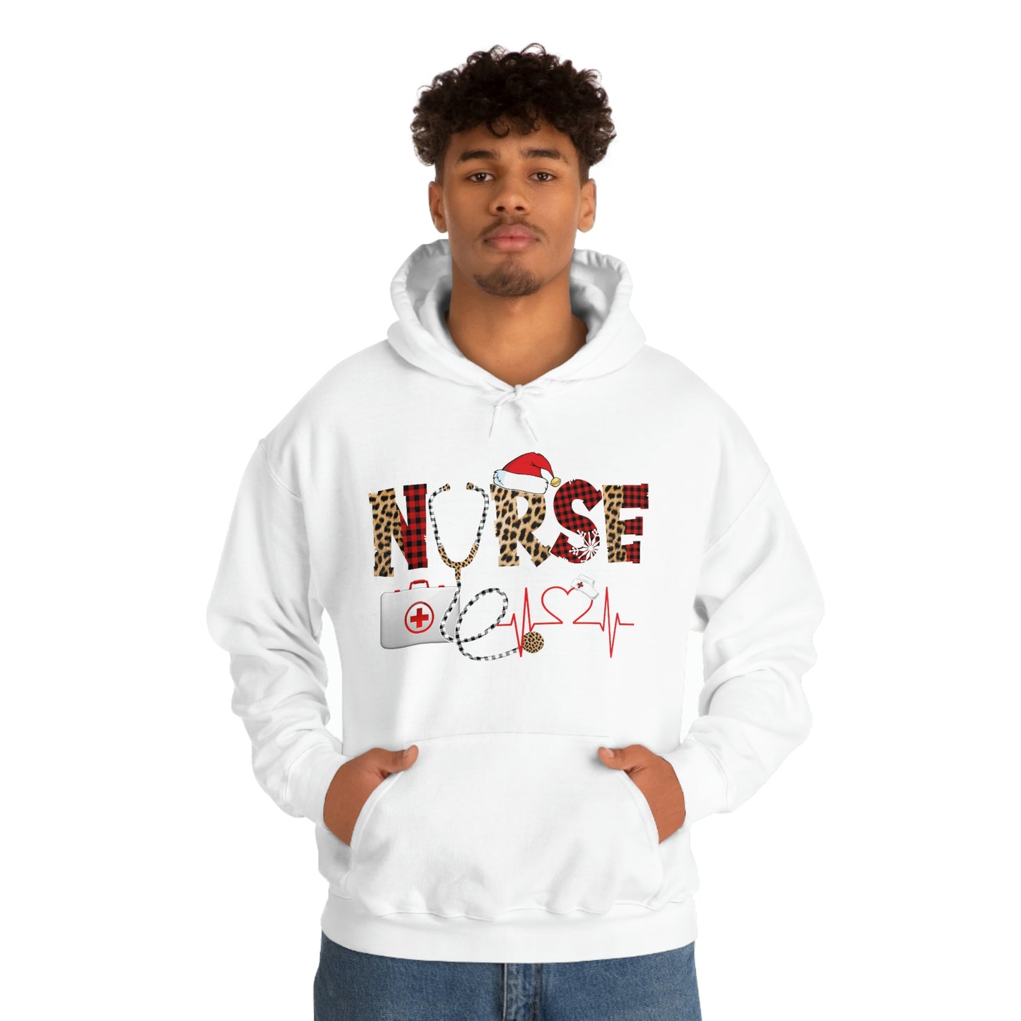 Holiday Nurse Unisex Heavy Blend Hooded Sweatshirt