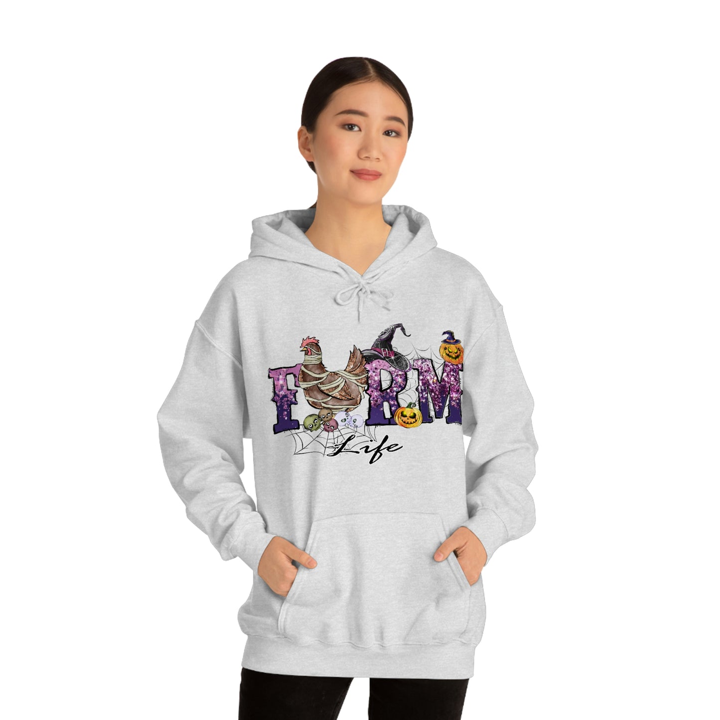 Halloween Farm Life Unisex Heavy Blend Hooded Sweatshirt