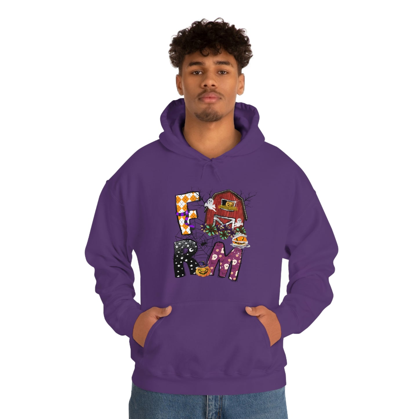 Halloween Farm Unisex Heavy Blend Hooded Sweatshirt