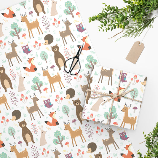 Adorable Forest Animal Wrapping Paper