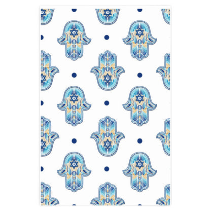 Hamsa Hand, Hanukkah Wrapping Paper