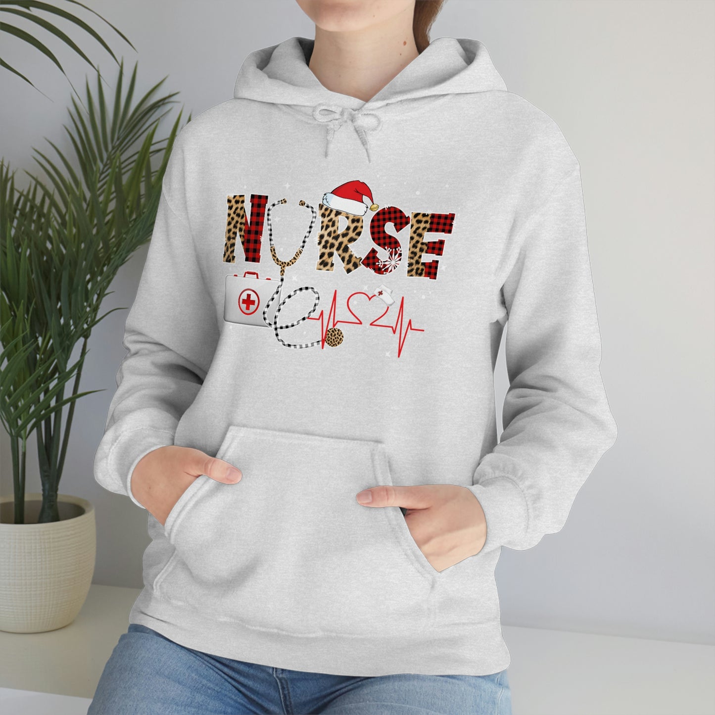 Holiday Nurse Unisex Heavy Blend Hooded Sweatshirt