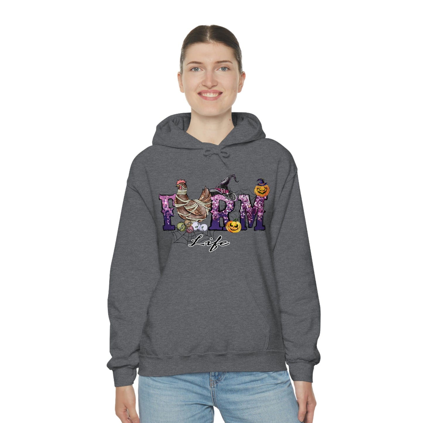 Halloween Farm Life Unisex Heavy Blend Hooded Sweatshirt