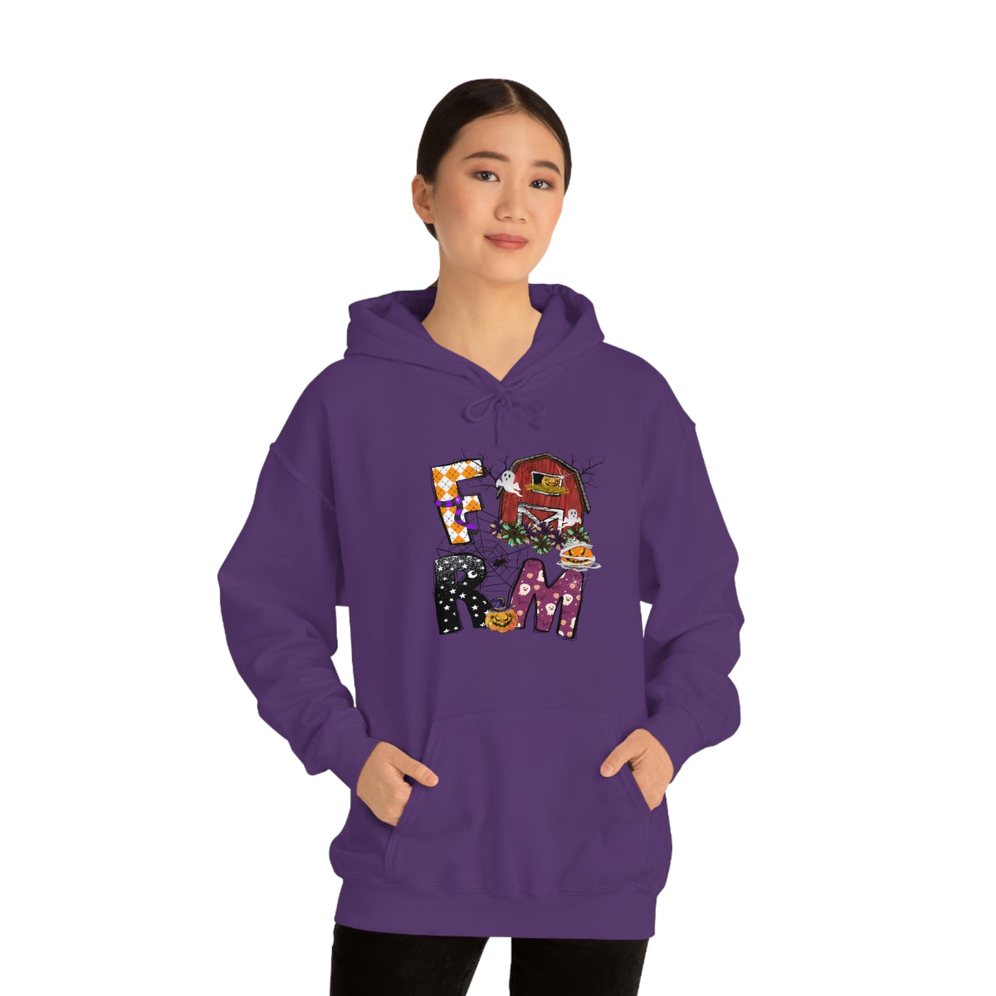 Halloween Farm Unisex Heavy Blend Hooded Sweatshirt