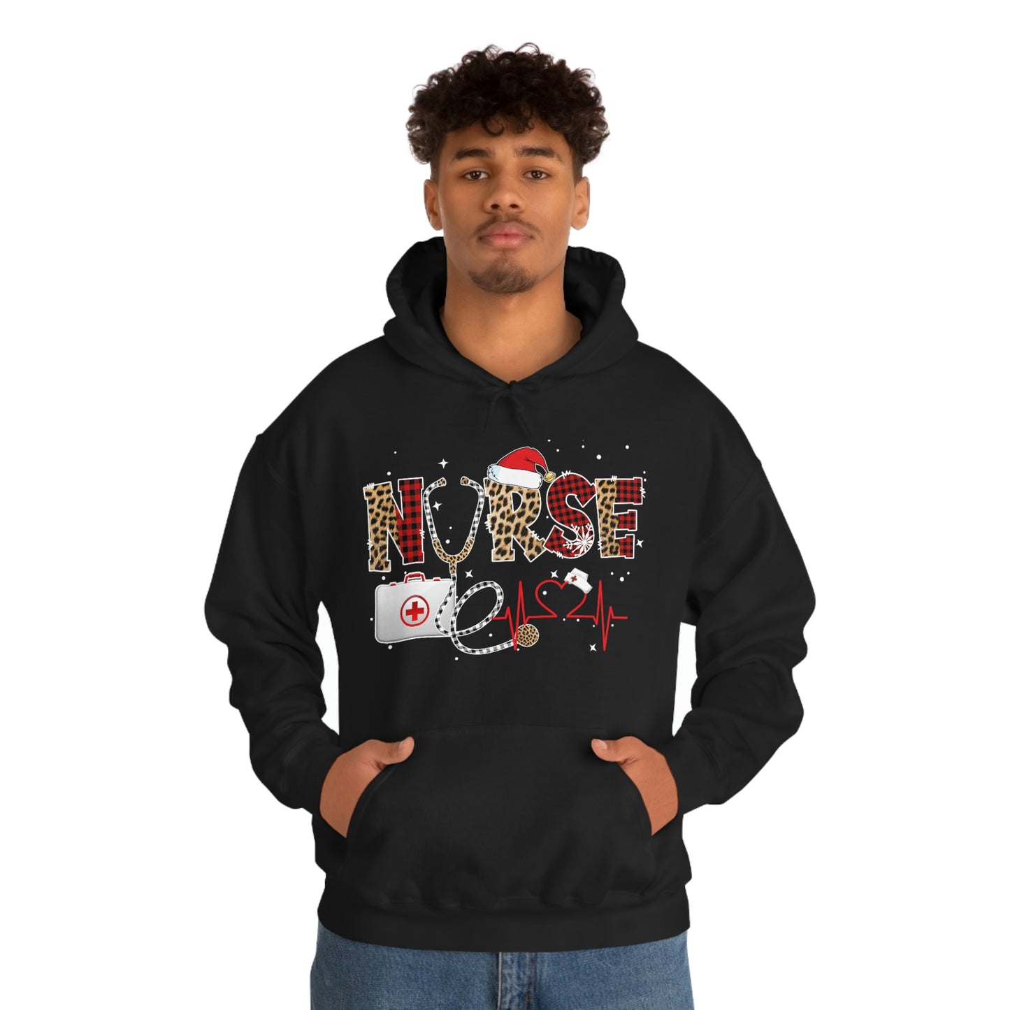 Holiday Nurse Unisex Heavy Blend Hooded Sweatshirt