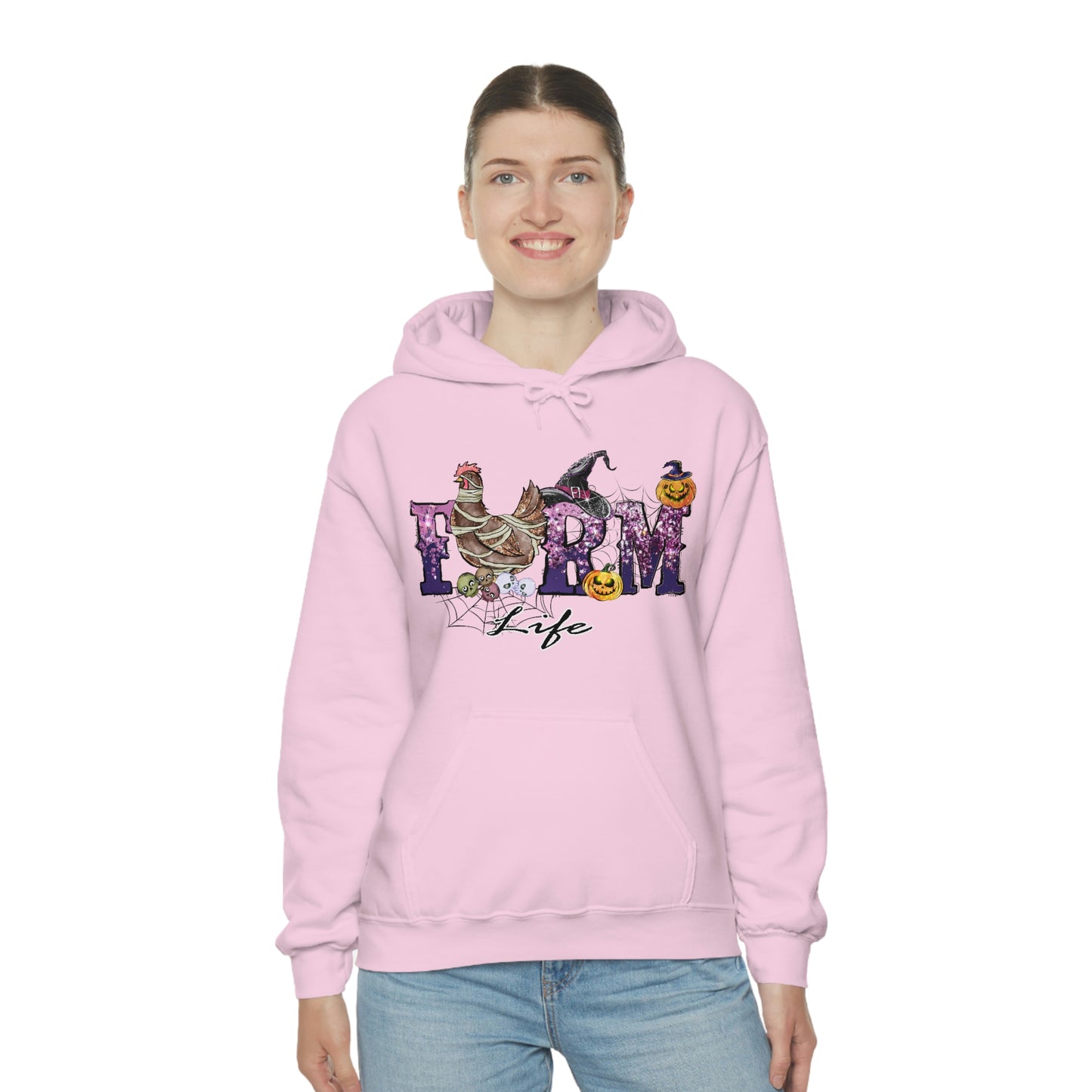 Halloween Farm Life Unisex Heavy Blend Hooded Sweatshirt