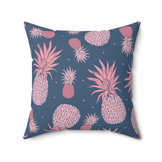 Pineapple Spun Polyester Square Pillow