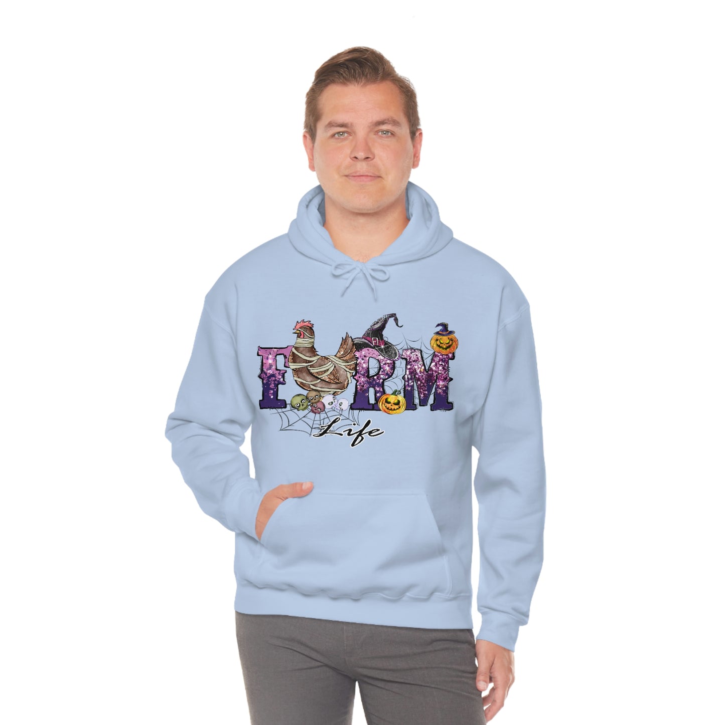 Halloween Farm Life Unisex Heavy Blend Hooded Sweatshirt