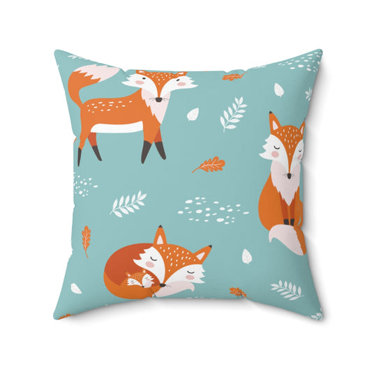 Fox Spun Polyester Square Pillow