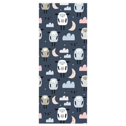 Baby Night Time Lamb, Navy Wrapping Paper