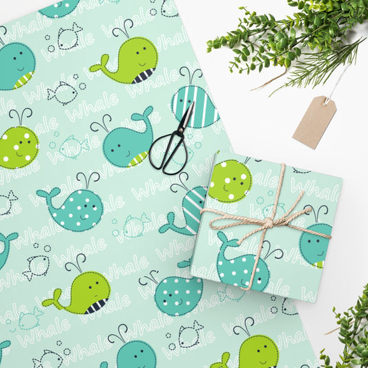 Cute  Baby Whale Wrapping Paper