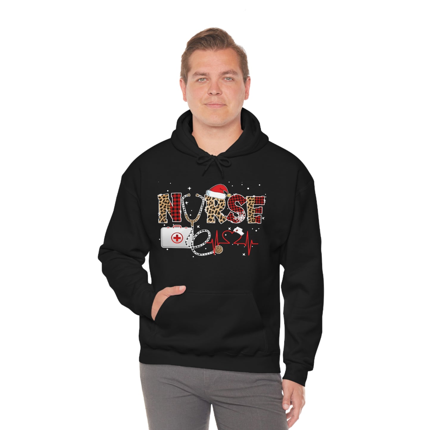 Holiday Nurse Unisex Heavy Blend Hooded Sweatshirt