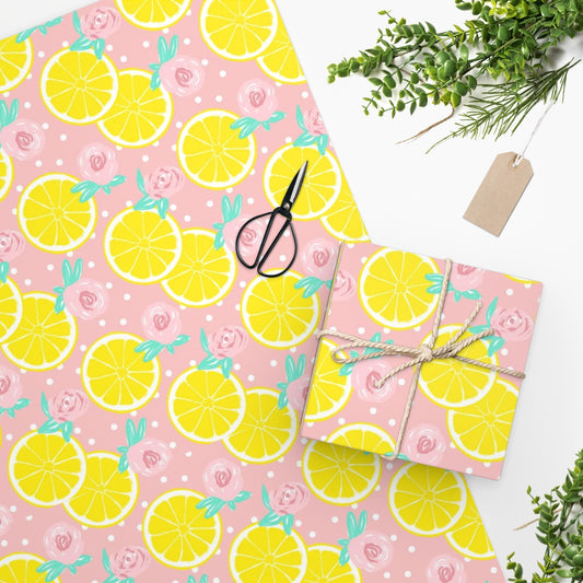 Lemon's & Flower's Wrapping Paper