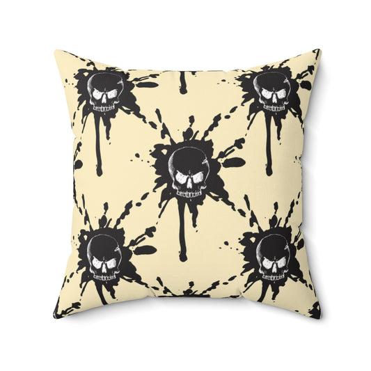 Skull Polyester Square Pillow