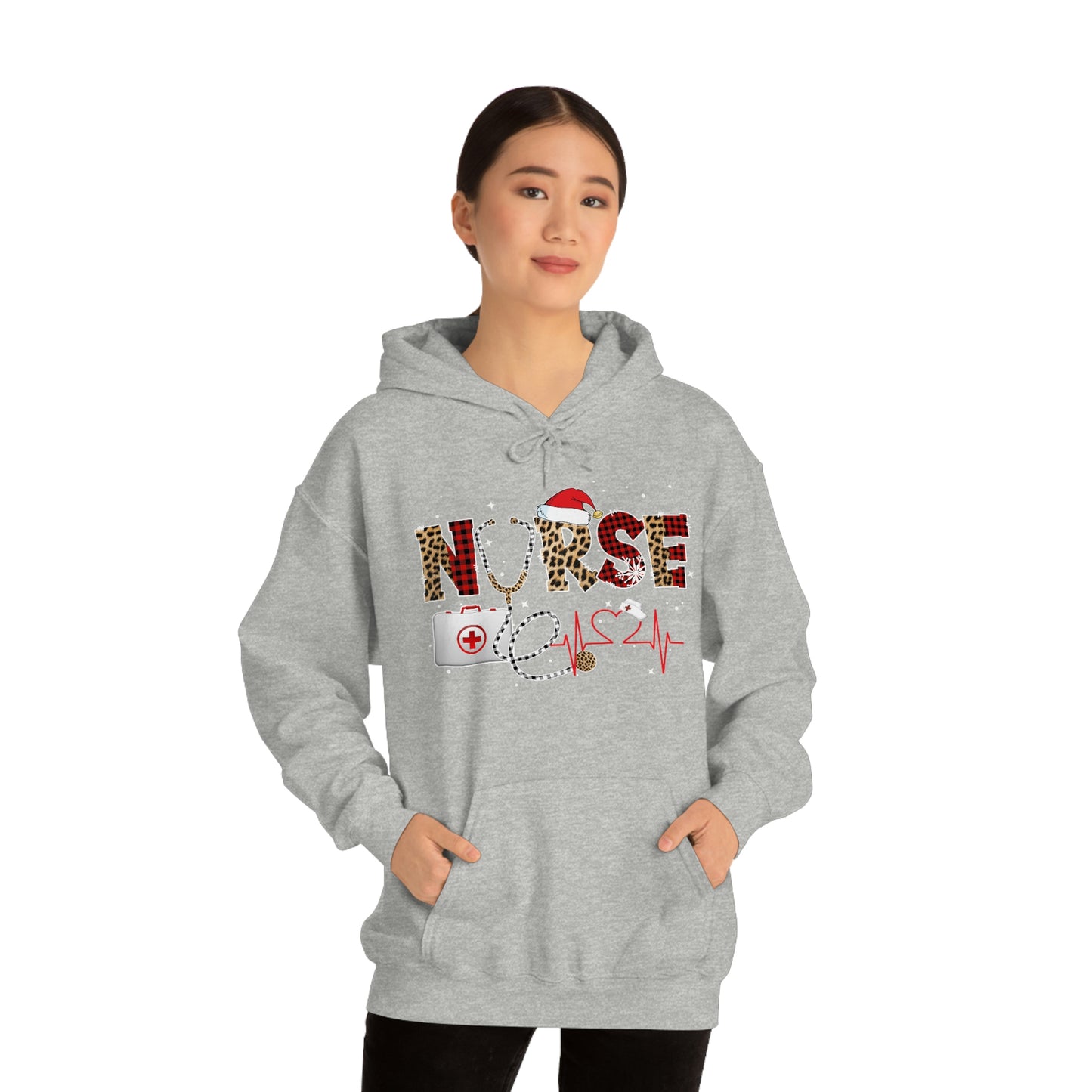 Holiday Nurse Unisex Heavy Blend Hooded Sweatshirt