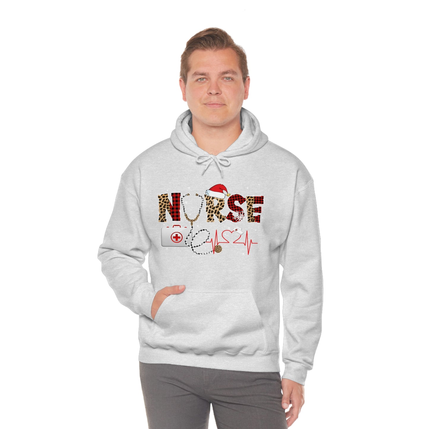 Holiday Nurse Unisex Heavy Blend Hooded Sweatshirt