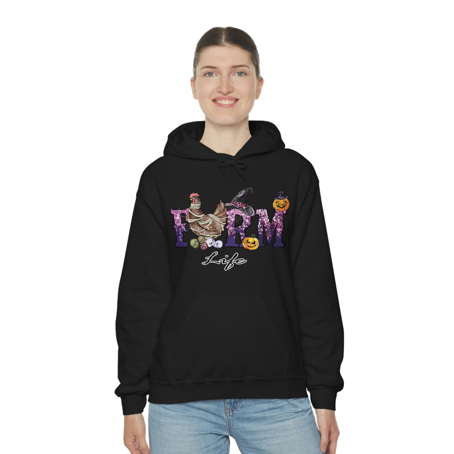 Halloween Farm Life Unisex Heavy Blend Hooded Sweatshirt