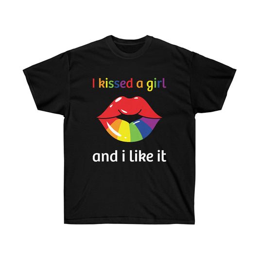 I Kissed A Girl And Liked It Unisex Ultra Cotton Tee