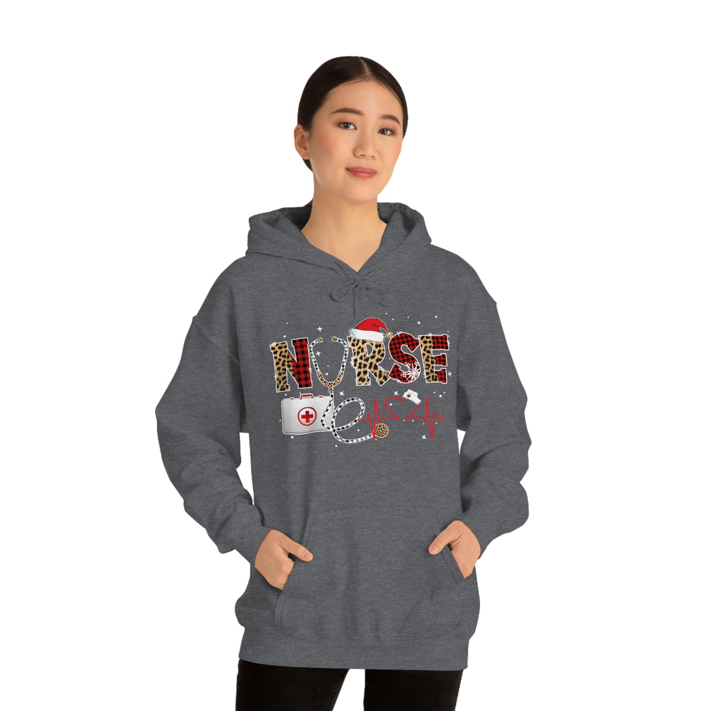 Holiday Nurse Unisex Heavy Blend Hooded Sweatshirt