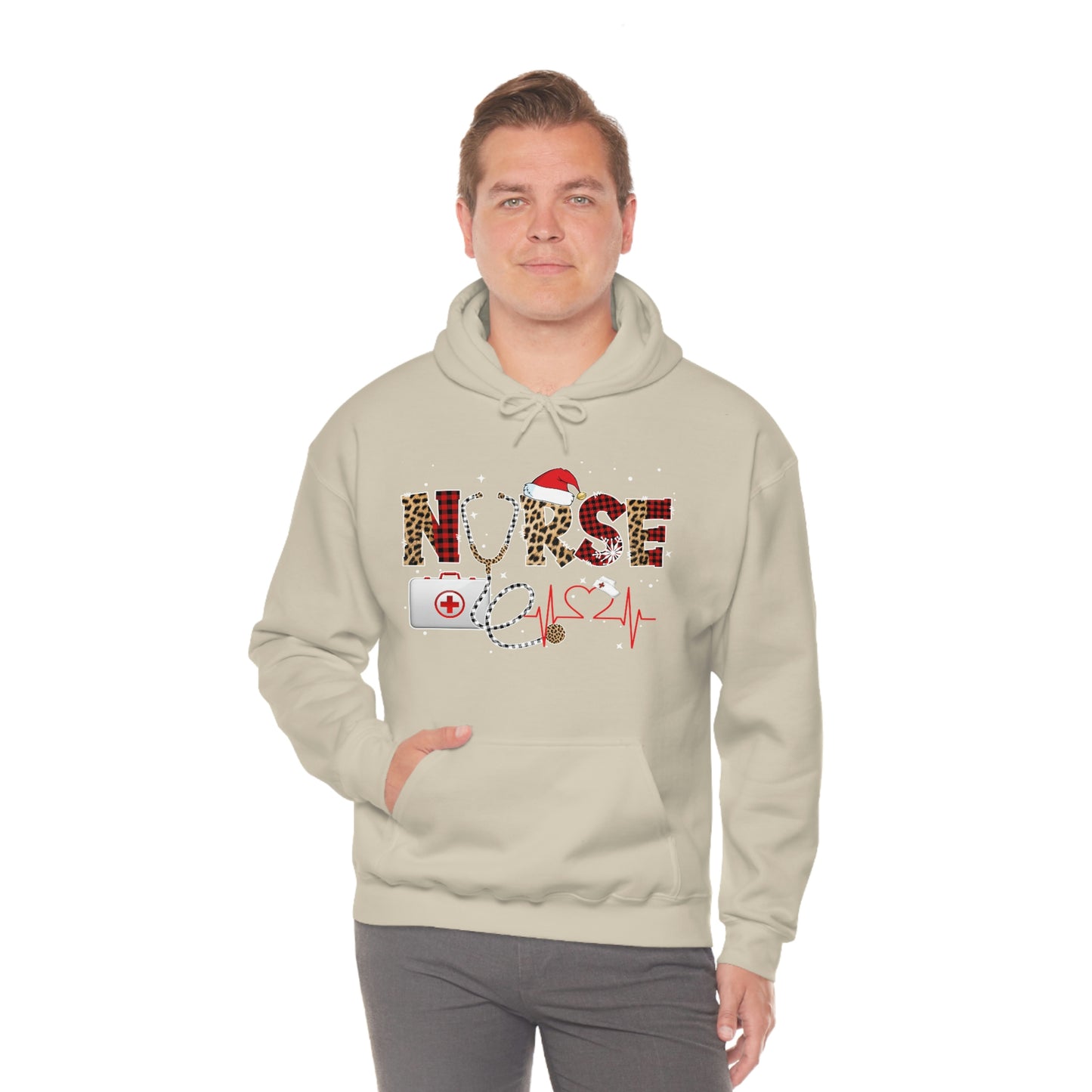 Holiday Nurse Unisex Heavy Blend Hooded Sweatshirt