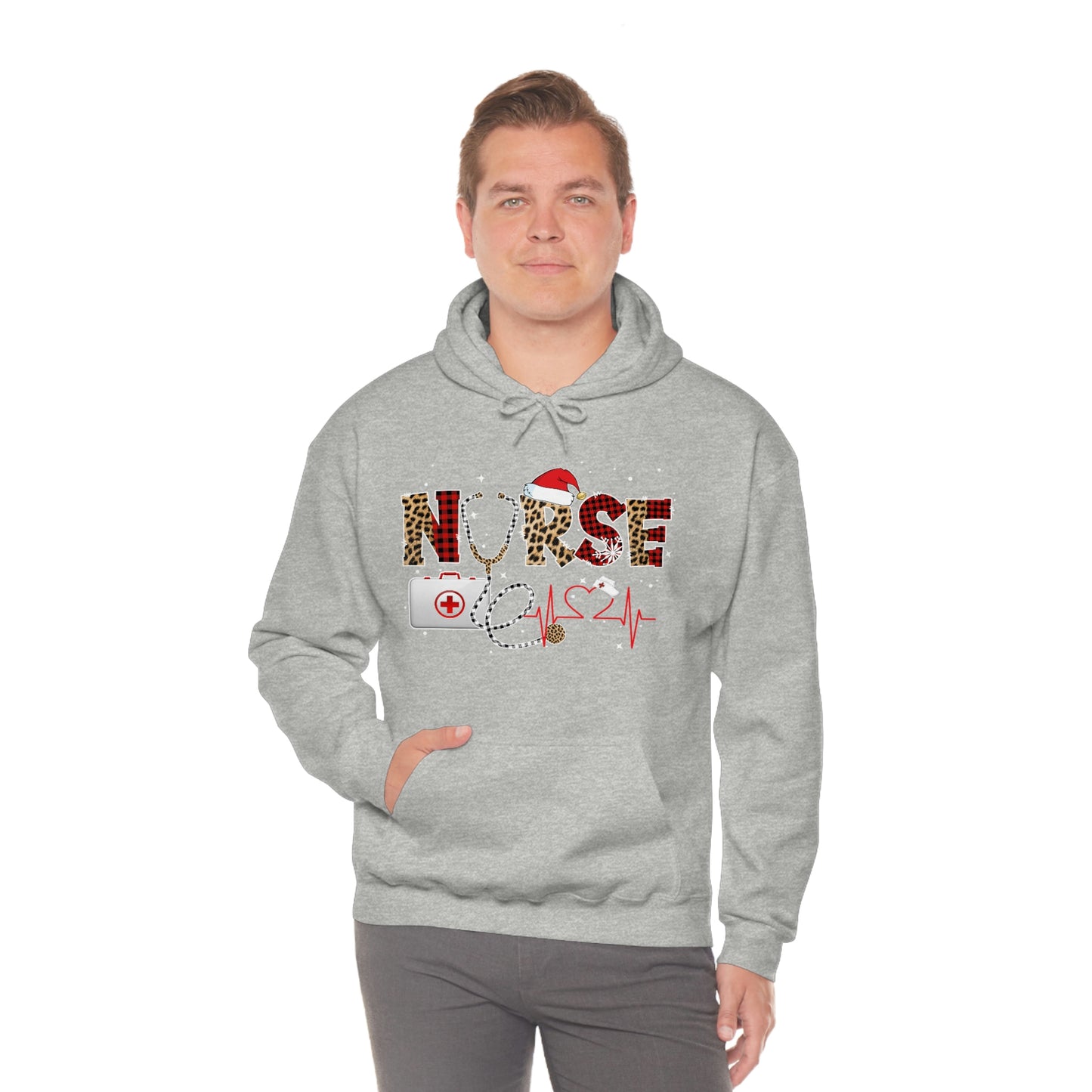 Holiday Nurse Unisex Heavy Blend Hooded Sweatshirt