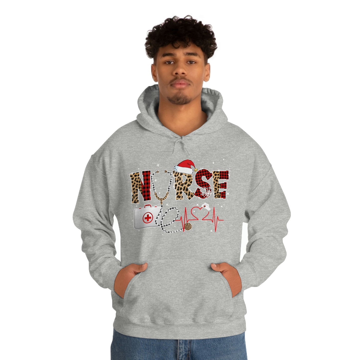 Holiday Nurse Unisex Heavy Blend Hooded Sweatshirt