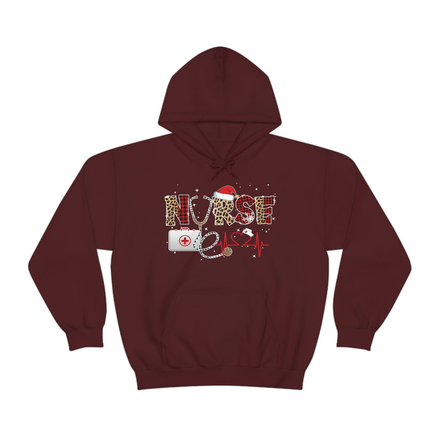 Holiday Nurse Unisex Heavy Blend Hooded Sweatshirt