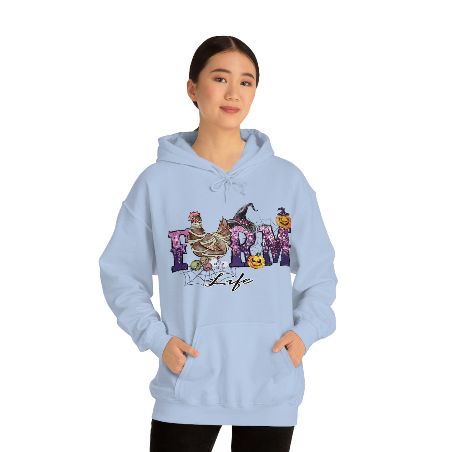 Halloween Farm Life Unisex Heavy Blend Hooded Sweatshirt