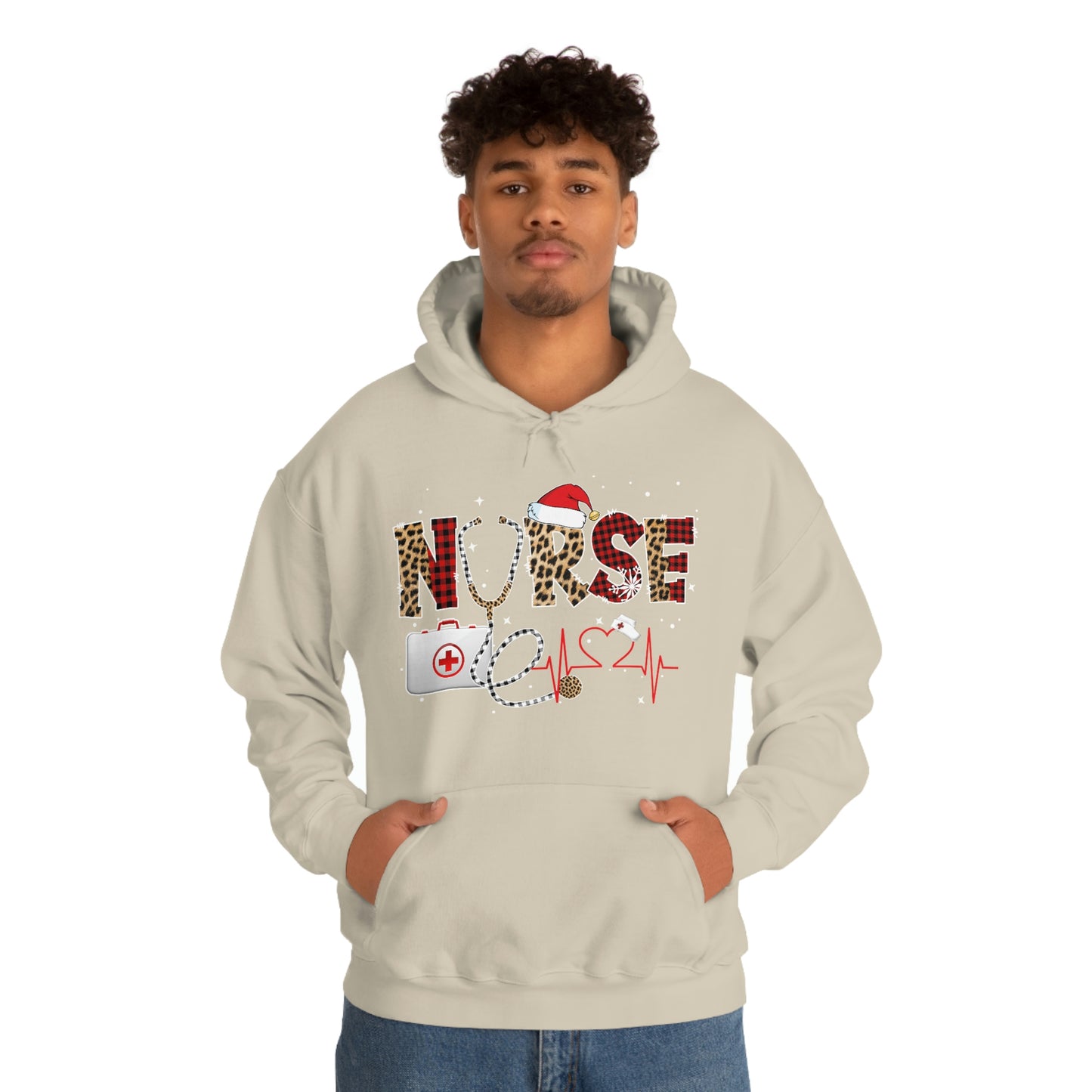 Holiday Nurse Unisex Heavy Blend Hooded Sweatshirt