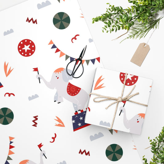 Circus Elephant Wrapping Paper