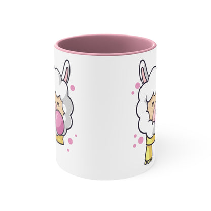 Bubble Gum Llama Coffee Mug, 11oz