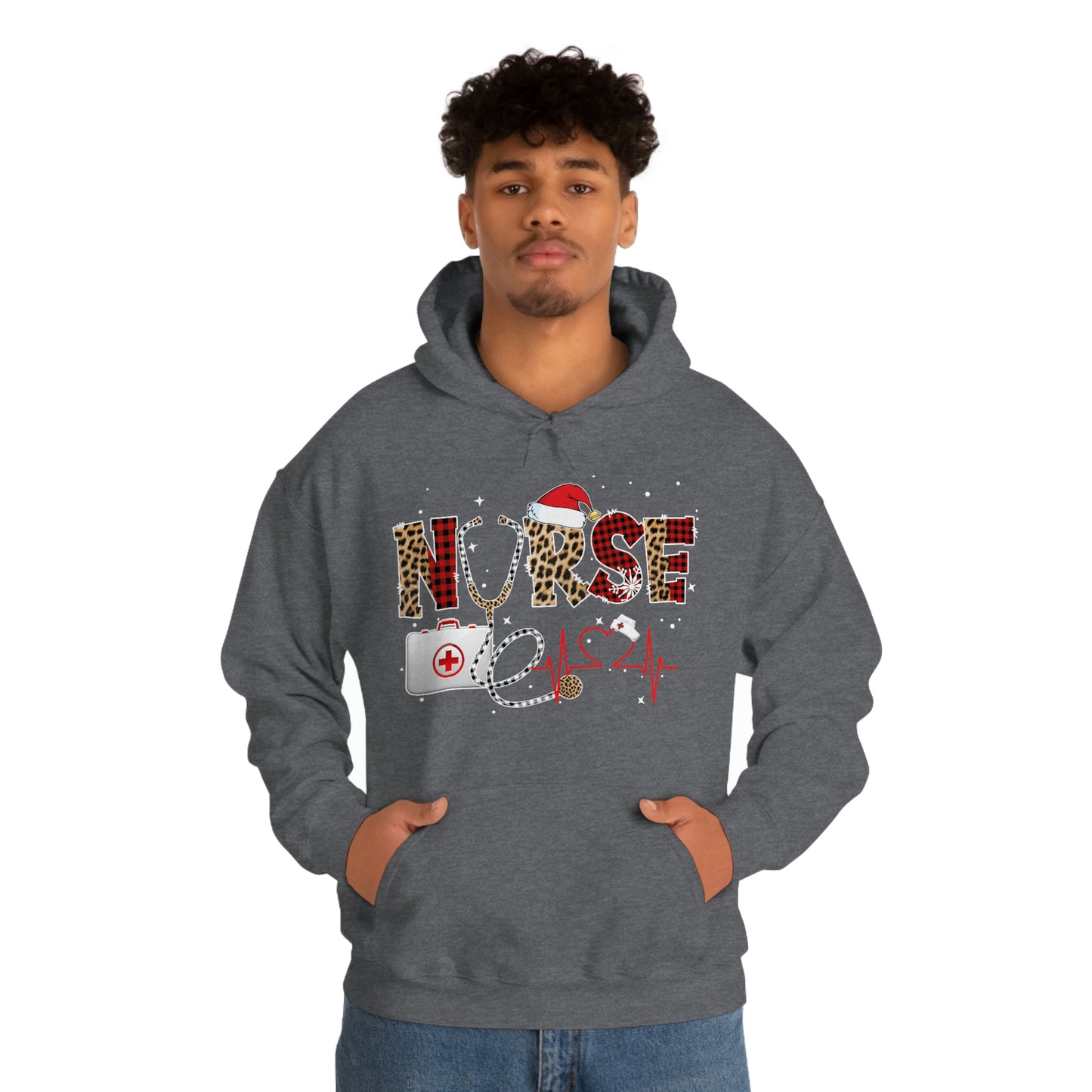 Holiday Nurse Unisex Heavy Blend Hooded Sweatshirt