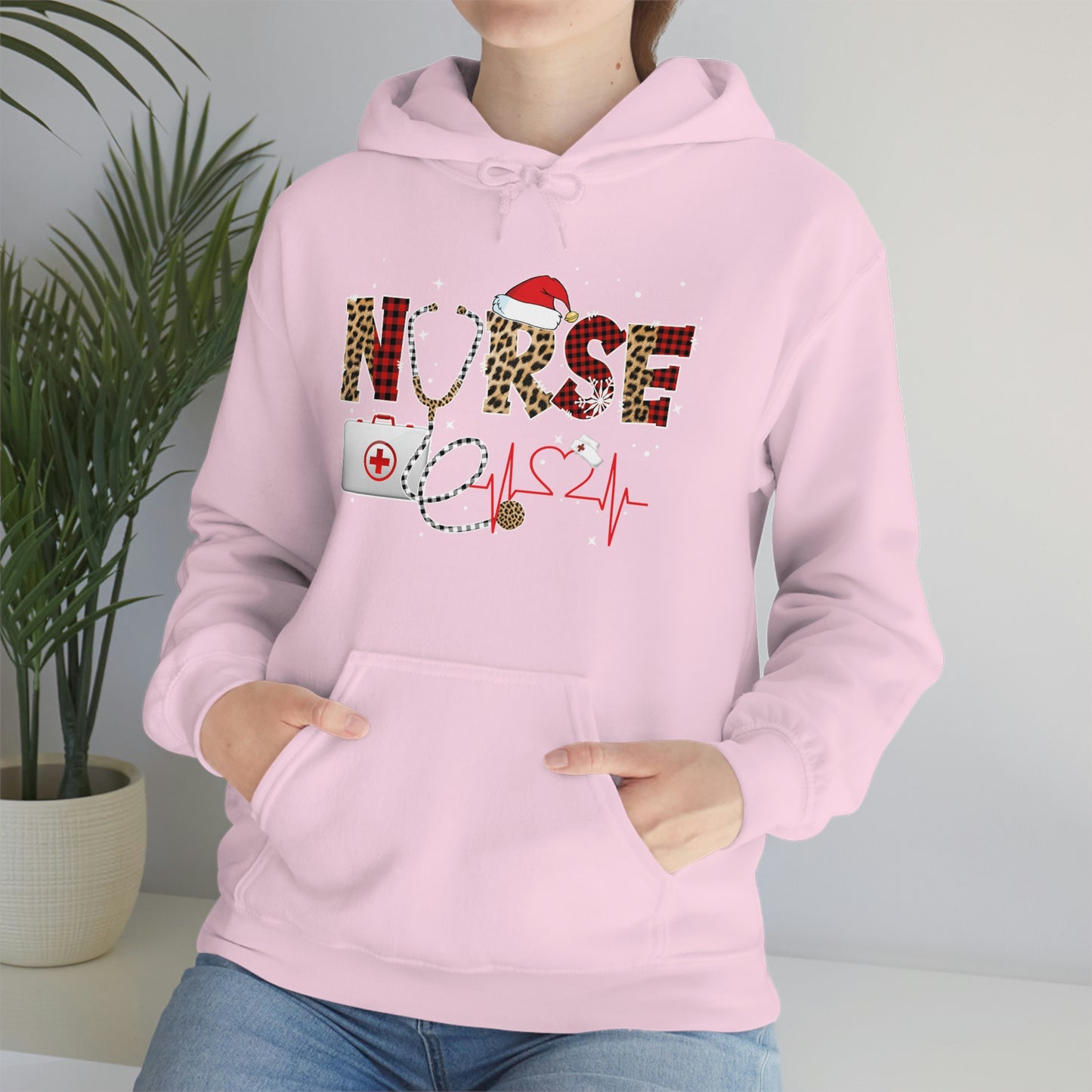 Holiday Nurse Unisex Heavy Blend Hooded Sweatshirt