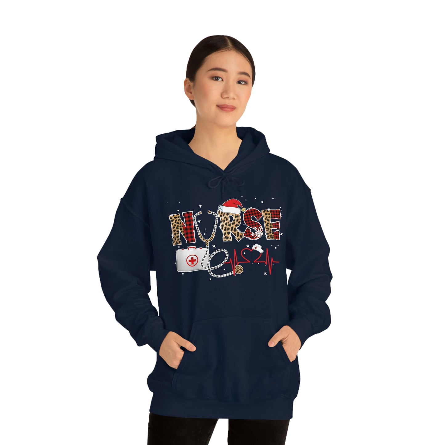 Holiday Nurse Unisex Heavy Blend Hooded Sweatshirt