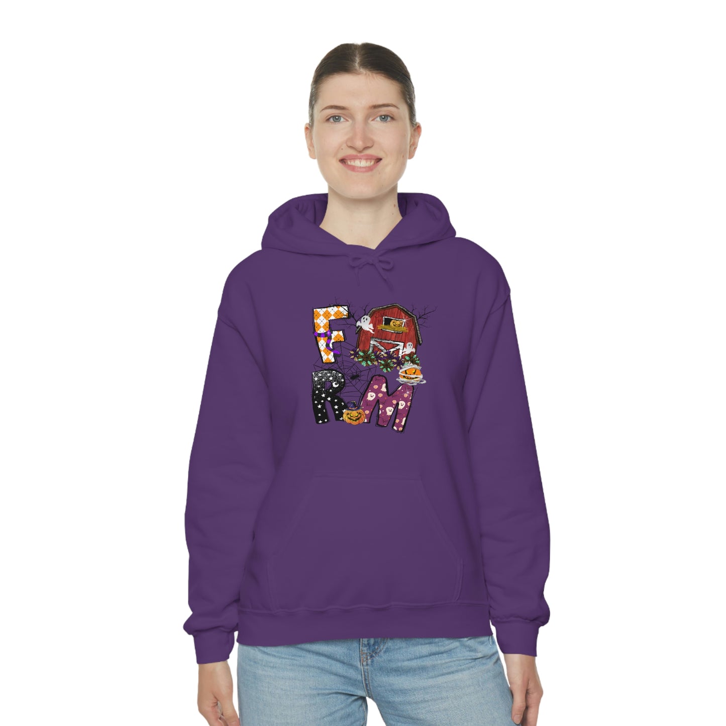 Halloween Farm Unisex Heavy Blend Hooded Sweatshirt