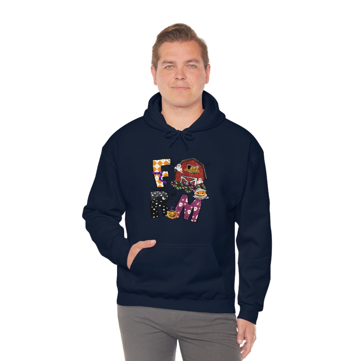 Halloween Farm Unisex Heavy Blend Hooded Sweatshirt